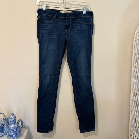 Hollister Denim - Hollister Jean Legging Women’s Juniors 5 Blue Dark Wash Jeans 27X29 Actual 27X27